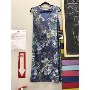 Attitudes by Renee size XL women’s midi dress super soft blue new HSN